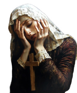 Veiled Praying Woman Vinyl Car Decal Sticker – Waterproof & UV-Resistant 8" Veiled Praying Woman Vinyl Car Decal Sticker – Waterproof & UV-Resistant 8"