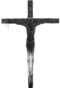 Rugged Cross Vinyl Car Decal Sticker – Waterproof & UV-Resistant 8"