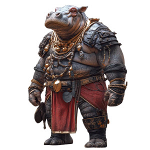 Hippo Warrior Vinyl Car Decal Sticker – Waterproof & UV-Resistant 8" Hippo Warrior Vinyl Car Decal Sticker – Waterproof & UV-Resistant 8"