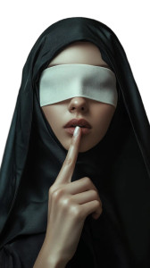 Silent Nun Vinyl Car Decal Sticker – Waterproof & UV-Resistant 8" Silent Nun Vinyl Car Decal Sticker – Waterproof & UV-Resistant 8"