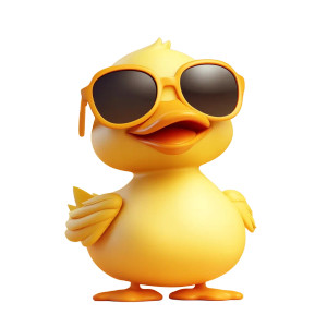 Cartoon Duck V4 Vinyl Car Decal Sticker – Waterproof & UV-Resistant 8" Cartoon Duck V4 Vinyl Car Decal Sticker – Waterproof & UV-Resistant 8"