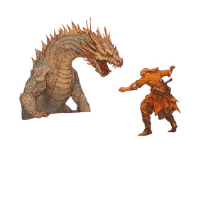 Hero Vs Dragon V2 Vinyl Car Decal Sticker – Waterproof & UV-Resistant 8" Hero Vs Dragon V2 Vinyl Car Decal Sticker – Waterproof & UV-Resistant 8"