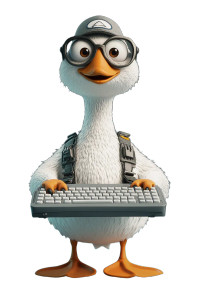 Pilot Goose Toy Vinyl Car Decal Sticker – Waterproof & UV-Resistant 8"