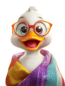 Cute Duck Cartoon V2 Vinyl Car Decal Sticker – Waterproof & UV-Resistant 8" Cute Duck Cartoon V2 Vinyl Car Decal Sticker – Waterproof & UV-Resistant 8"