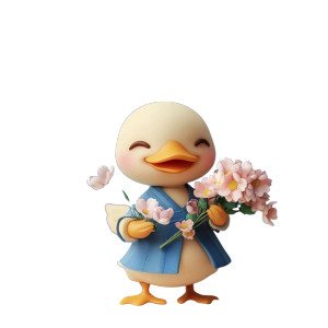 Duck Arranges Flowers Vinyl Car Decal Sticker – Waterproof & UV-Resistant 8" Duck Arranges Flowers Vinyl Car Decal Sticker – Waterproof & UV-Resistant 8"