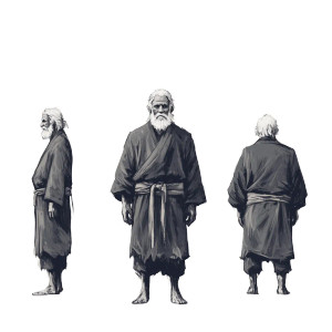 Old Man Character V2 Vinyl Car Decal Sticker – Waterproof & UV-Resistant 8"