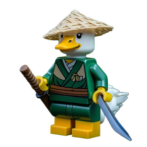 Lego Goose Warrior Vinyl Car Decal Sticker – Waterproof & UV-Resistant 8"