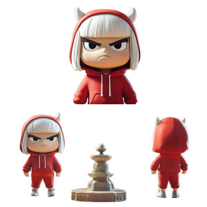 Mapo Tofu Girl Vinyl Car Decal Sticker – Waterproof & UV-Resistant 8"