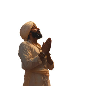 Prayerful Sikh Devotee Vinyl Car Decal Sticker – Waterproof & UV-Resistant 8"