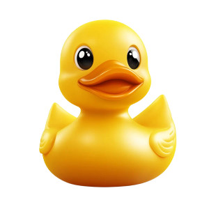 Yellow Rubber Ducky V2 Vinyl Car Decal Sticker – Waterproof & UV-Resistant 8"