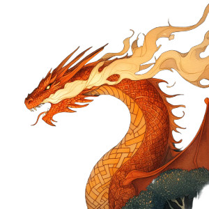 Celtic Fire Dragon Vinyl Car Decal Sticker – Waterproof & UV-Resistant 8"