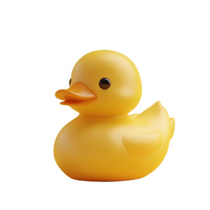 Yellow Duck Icon Vinyl Car Decal Sticker – Waterproof & UV-Resistant 8"