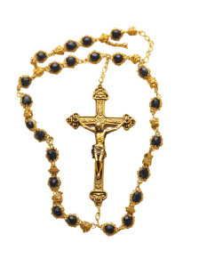 Golden Rosary With Black Diamonds Vinyl Car Decal Sticker – Waterproof & UV-Resistant 8" Golden Rosary With Black Diamonds Vinyl Car Decal Sticker – Waterproof & UV-Resistant 8"