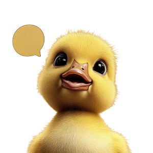 Cute Baby Duckling Vinyl Car Decal Sticker – Waterproof & UV-Resistant 8"