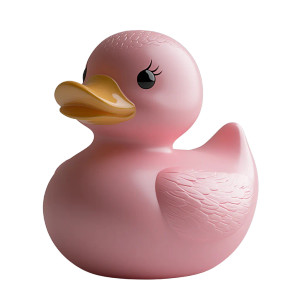 Pink Rubber Duck Vinyl Car Decal Sticker – Waterproof & UV-Resistant 8"
