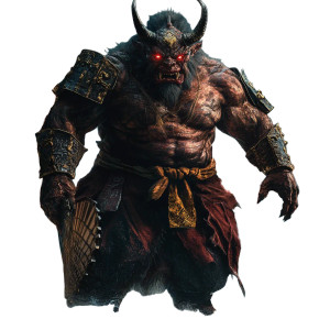 Noble Oni Guardian Vinyl Car Decal Sticker – Waterproof & UV-Resistant 8"