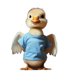 Baby Goose Shirt Vinyl Car Decal Sticker – Waterproof & UV-Resistant 8" Baby Goose Shirt Vinyl Car Decal Sticker – Waterproof & UV-Resistant 8"