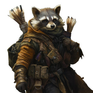 Racoon Artificer Vinyl Car Decal Sticker – Waterproof & UV-Resistant 8"