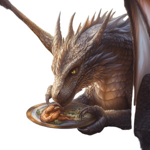 Dragon Dining V2 Vinyl Car Decal Sticker – Waterproof & UV-Resistant 8"