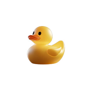 Yellow Rubber Duck V5 Vinyl Car Decal Sticker – Waterproof & UV-Resistant 8"