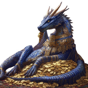 Majestic Pharaoh Dragon Vinyl Car Decal Sticker – Waterproof & UV-Resistant 8"