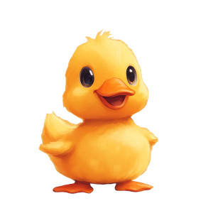 Scared Stuffed Duck Vinyl Car Decal Sticker – Waterproof & UV-Resistant 8"