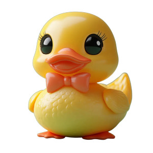 Vintage Toy Duck Vinyl Car Decal Sticker – Waterproof & UV-Resistant 8"