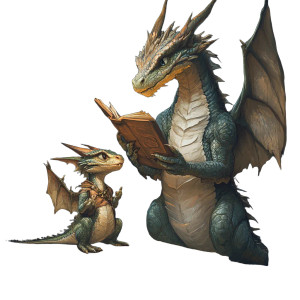 Dragon Teacher Lesson Vinyl Car Decal Sticker – Waterproof & UV-Resistant 8"