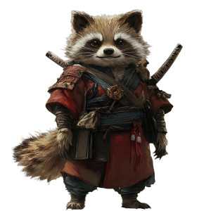 Fantasy Anime Tanuki Vinyl Car Decal Sticker – Waterproof & UV-Resistant 8"