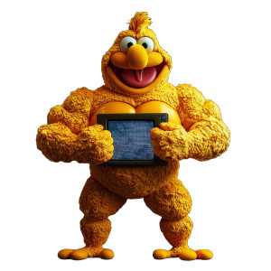 Bert Teletubby God Vinyl Car Decal Sticker – Waterproof & UV-Resistant 8"