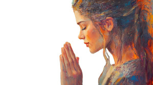 Praying Woman Painting V2 Vinyl Car Decal Sticker – Waterproof & UV-Resistant 8" Praying Woman Painting V2 Vinyl Car Decal Sticker – Waterproof & UV-Resistant 8"