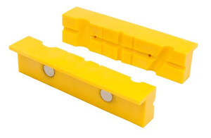 Performance Tool Vise Jaw Pad MV1 Use To Hold Irregular Shaped Objects; Fits 3 to 6 Inch Vises; Magnetic Mount; Polyurethane