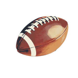 American Football V7 Vinyl Car Decal Sticker – Waterproof & UV-Resistant 8"