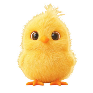 Cute Yellow Bird Vinyl Car Decal Sticker – Waterproof & UV-Resistant 8"