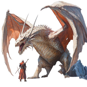 Gigantic D&D Dragon Vinyl Car Decal Sticker – Waterproof & UV-Resistant 8"