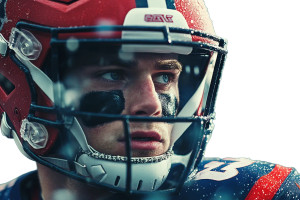 Epic Football Player Vinyl Car Decal Sticker – Waterproof & UV-Resistant 8"