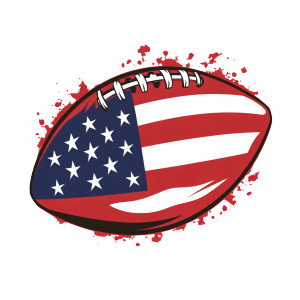 American Football Logo Vinyl Car Decal Sticker – Waterproof & UV-Resistant 8"
