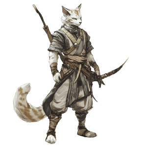 Androgynous Tabaxi Warrior Vinyl Car Decal Sticker – Waterproof & UV-Resistant 8" Androgynous Tabaxi Warrior Vinyl Car Decal Sticker – Waterproof & UV-Resistant 8"