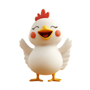 Joyful Cartoon Hen Vinyl Car Decal Sticker – Waterproof & UV-Resistant 8" Joyful Cartoon Hen Vinyl Car Decal Sticker – Waterproof & UV-Resistant 8"