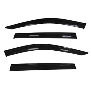 Fits 2019-2021 Toyota RAV4 TrailFX Rainguard 4255H TFX 4-PC Window Vents; Low Profile; Tape-On; Smoke; Acrylic; Set of 4