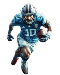 Messi In Nfl Vinyl Car Decal Sticker – Waterproof & UV-Resistant 8"