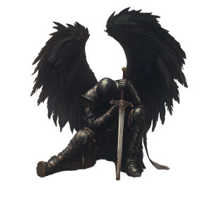 Fallen Crusader Vinyl Car Decal Sticker – Waterproof & UV-Resistant 8"