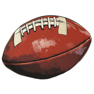American Football V6 Vinyl Car Decal Sticker – Waterproof & UV-Resistant 8"