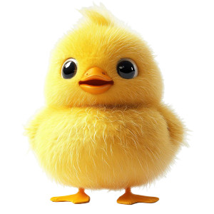 Cute Yellow Duck V15 Vinyl Car Decal Sticker – Waterproof & UV-Resistant 8"