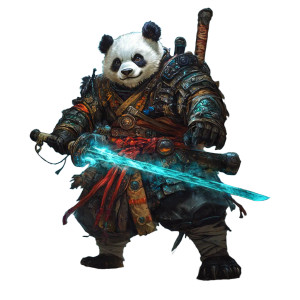 Panda Warrior Vinyl Car Decal Sticker – Waterproof & UV-Resistant 8"