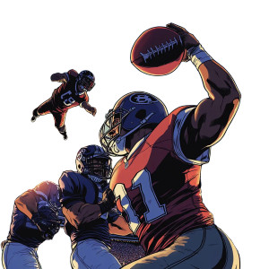 Football Tackle Drama V3 Vinyl Car Decal Sticker – Waterproof & UV-Resistant 8" Football Tackle Drama V3 Vinyl Car Decal Sticker – Waterproof & UV-Resistant 8"