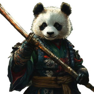 Battle Panda Vinyl Car Decal Sticker – Waterproof & UV-Resistant 8"