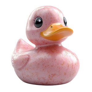 Pink Rubber Duck V5 Vinyl Car Decal Sticker – Waterproof & UV-Resistant 8"