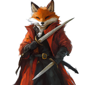 Oliver The Fox Vinyl Car Decal Sticker – Waterproof & UV-Resistant 8"