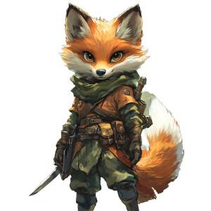 Cunning Fox Character Vinyl Car Decal Sticker – Waterproof & UV-Resistant 8"